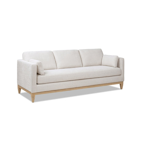 Knox Modern Farmhouse Sofa, Light Beige Chenille with Pinewood Frame - OROA Online Furniture