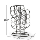 Industrial Black Wine Rack - 13 bottles - OROA