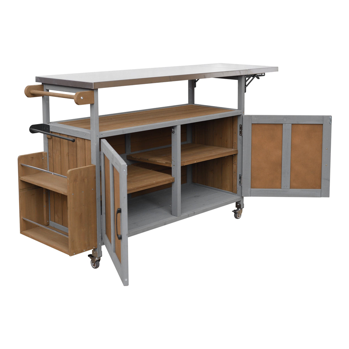 Foldable Outdoor Kitchen Island Cart - Cathy
