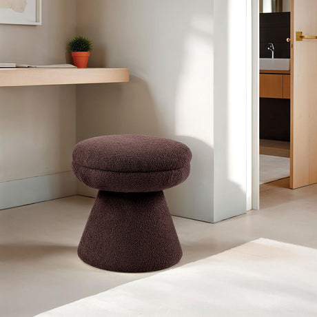 Brown Teddy Mushroom Accent Stool - Catchy - view 2