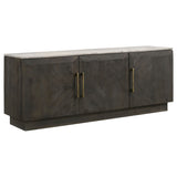 Tobacco Grey 3-Door Sideboard Buffet | Maison Naturelle