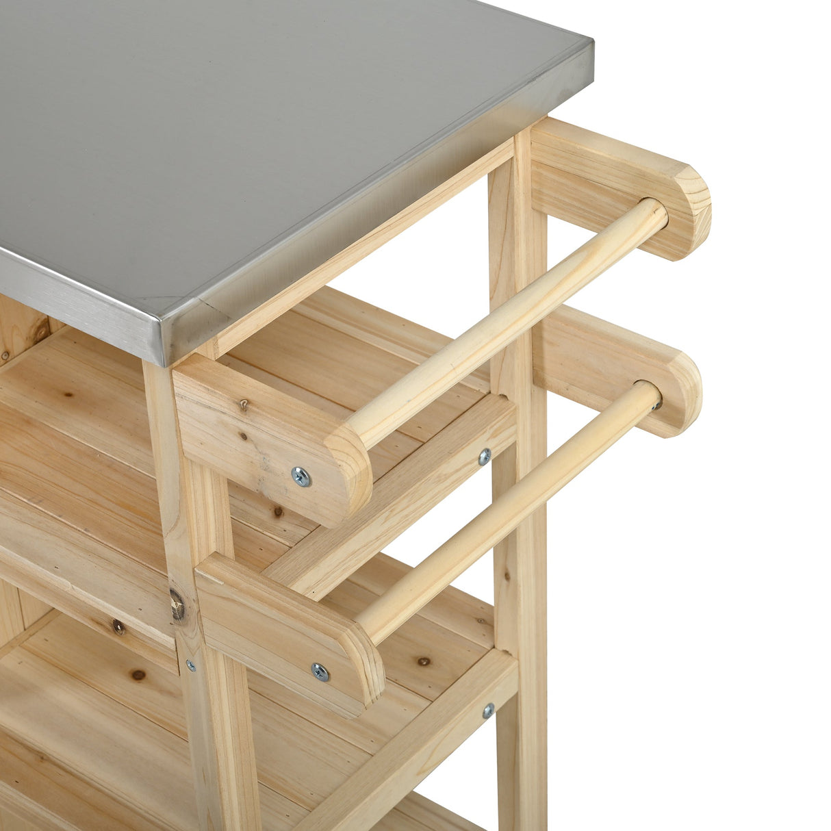 Foldable Outdoor Kitchen Island Patio Kitchen Island - Wood