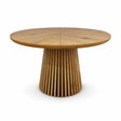 wood round dining table 