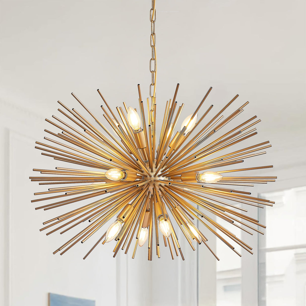 Mid-Century Modern 12-Light Starburst Chandelier - OROA