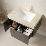 Modern Bathroom Vanity with Stone Top - OROA