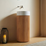 Cylindrical Bathroom Vanity Cabinet - OROA