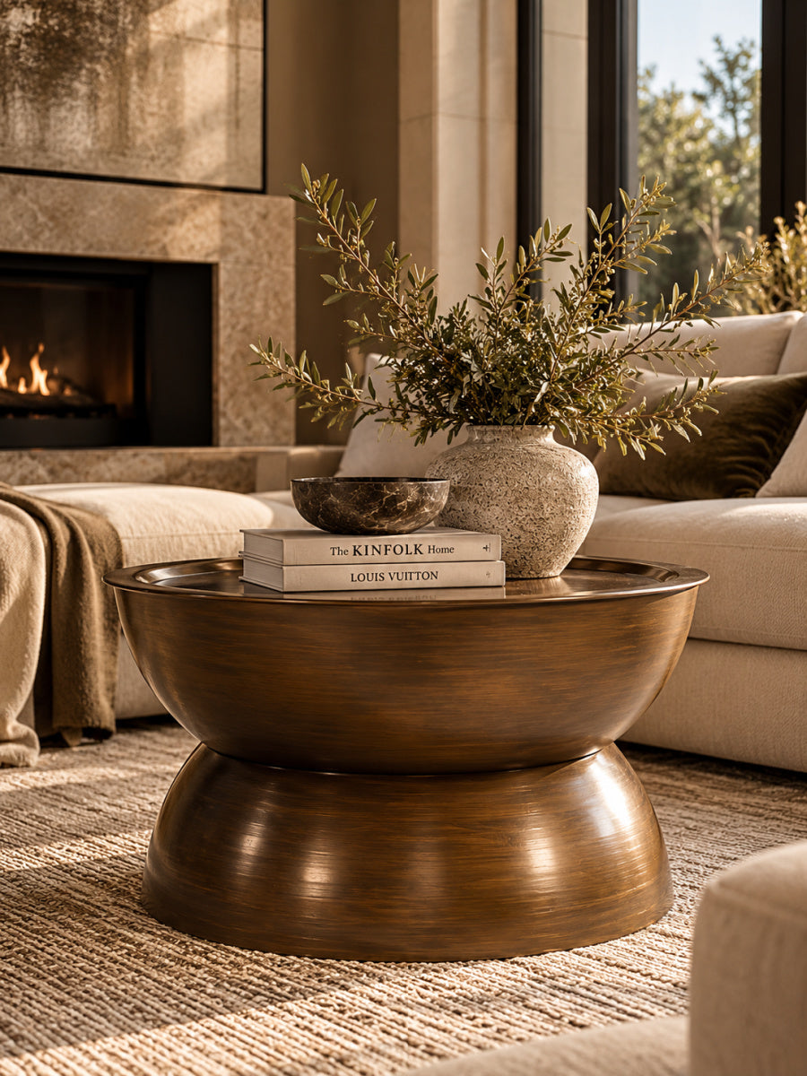 Modern European furniture - Iron Hourglass Coffee Table - www.oroa.com