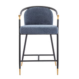 blue bar stool