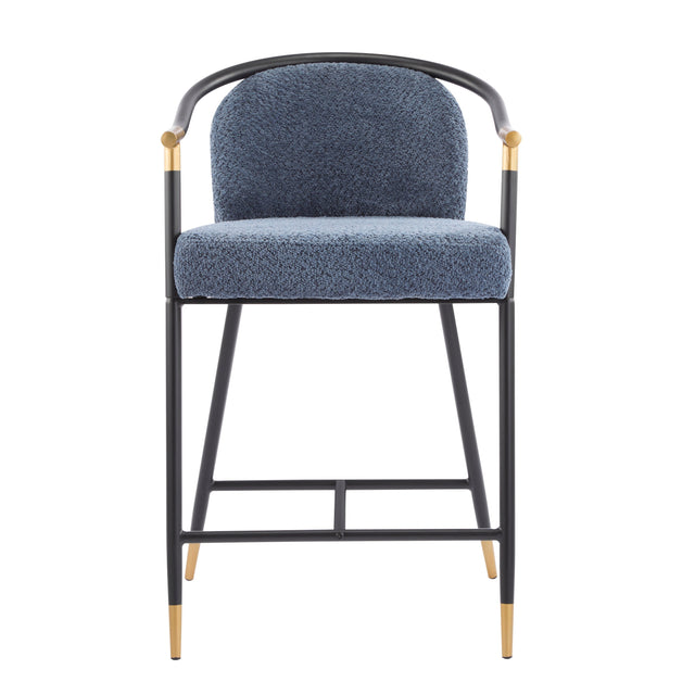 blue bar stool