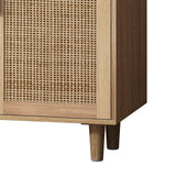 Elegant Rattan Storage Cabinet - OROA