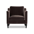 velvet brown chair