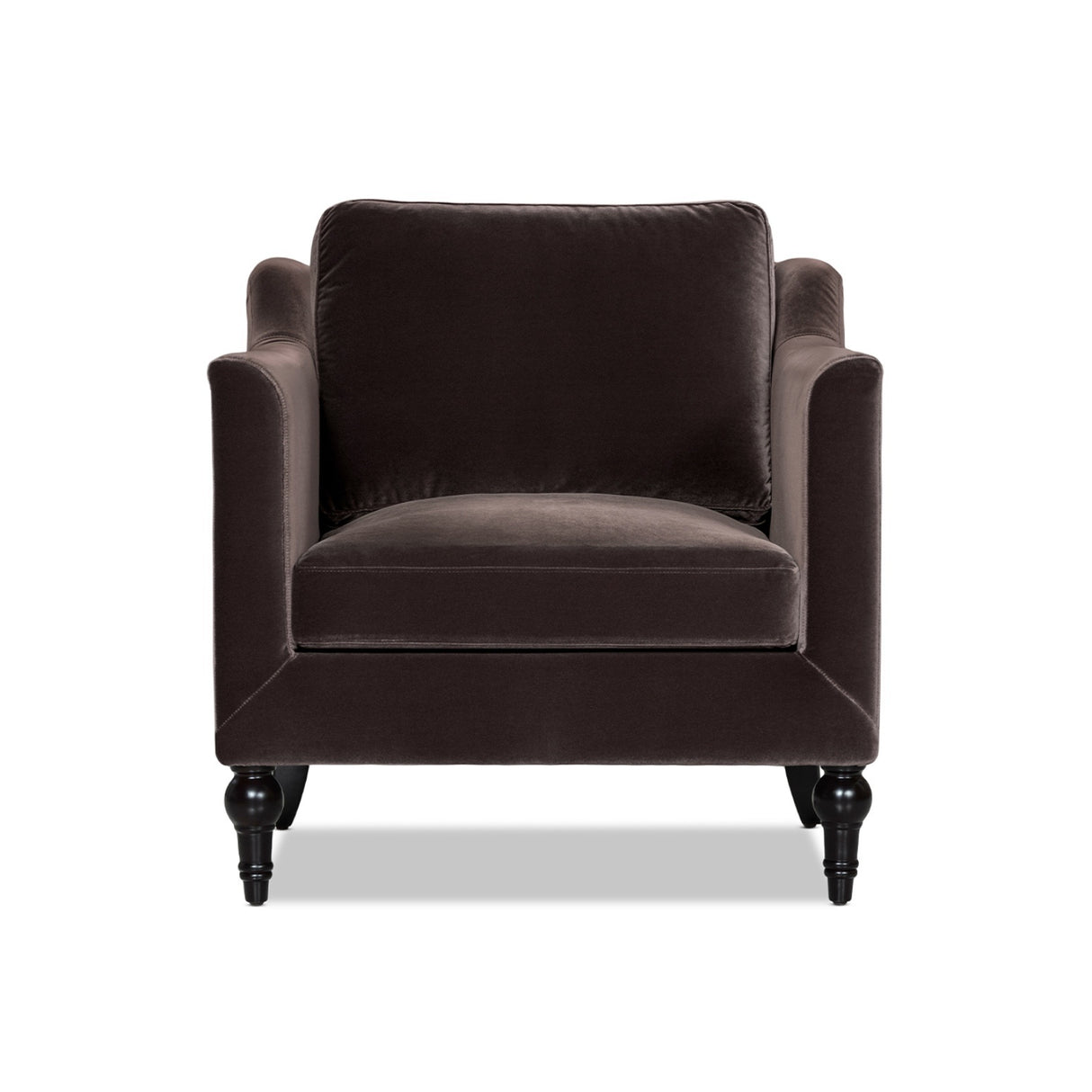 velvet brown chair