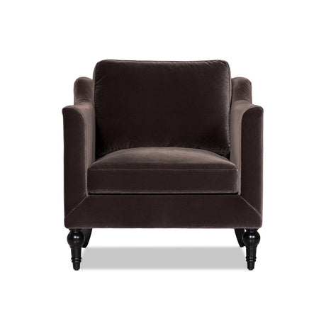 velvet brown chair