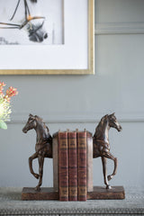 Trotting Horse Bookends - Equestrian