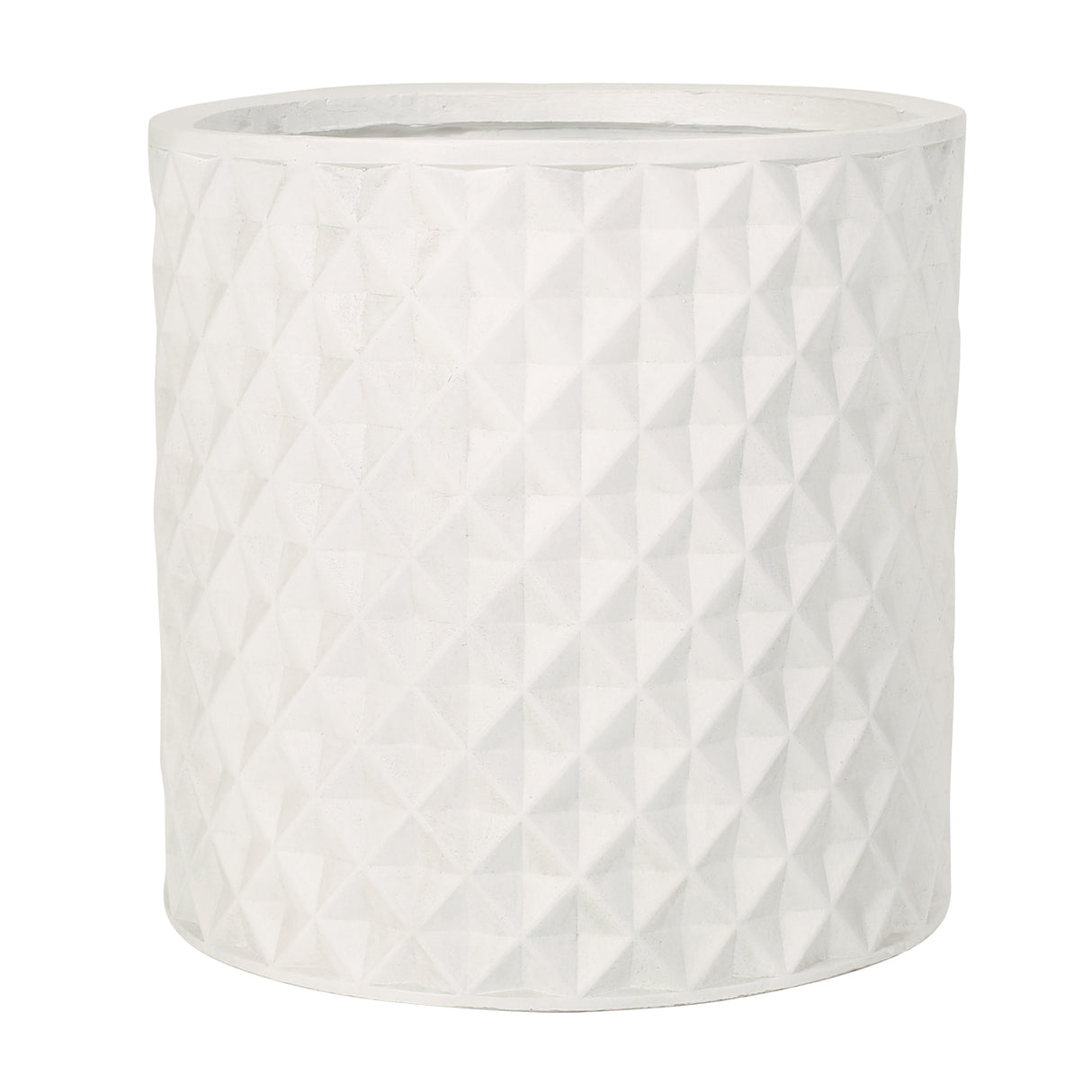 Antique White Round Planter | OROA