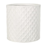 Antique White Round Planter | OROA