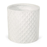 Antique White Round Planter | OROA