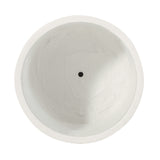 Antique White Round Planter | OROA