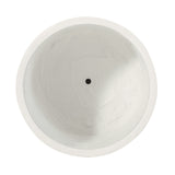Antique White Round Planter | OROA