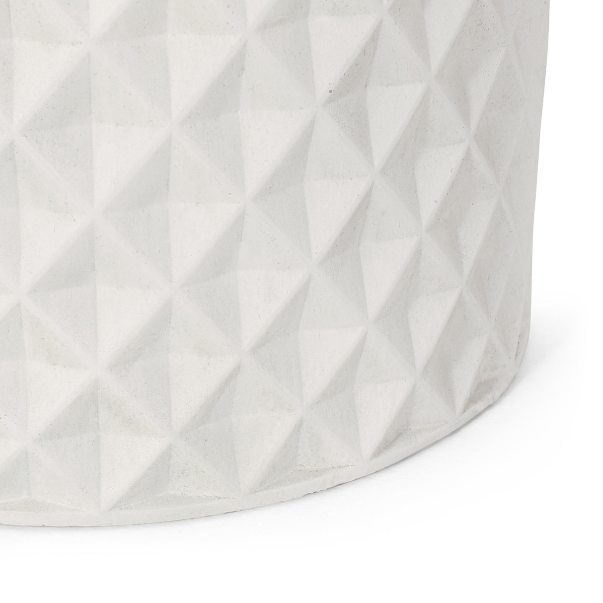 Antique White Round Planter | OROA