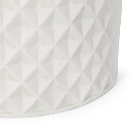 Antique White Round Planter | OROA