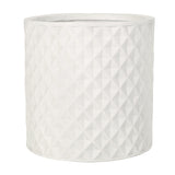 Antique White Round Planter | OROA