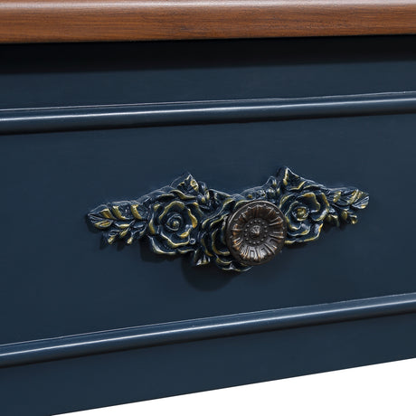 Modern European furniture - Retro Curved Wood Console Table - www.oroa.com