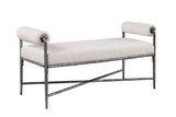 Gunmetal Hammered Steel Bench | Catchy