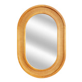 Natural Rattan Oval Wall Mirror – OROA, view 3