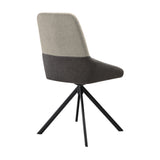 Two Tone Gray Swivel Dining Chairs Set of 2 – OROA, view 3