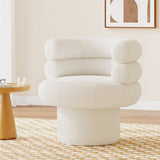 Round Swivel Accent Chair For Living Room - Blushy