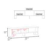 Two Tone Low Profile Media Console – OROA, view 5