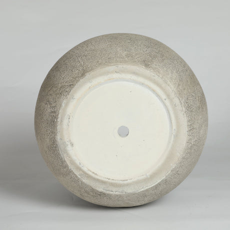Round Concrete Planter (S/2) - Antique Grey