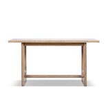 Turnkey Modern Trestle Console Table, Antique Natural Brown Reclaimed Pine - OROA Modern Furniture