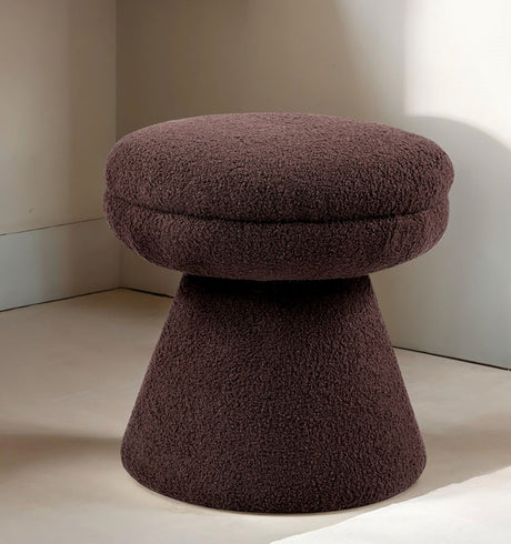 brown stool teddy fabric