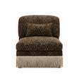 leopard print chair with fringe - oroa