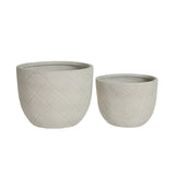 Round Concrete Planter (S/2)