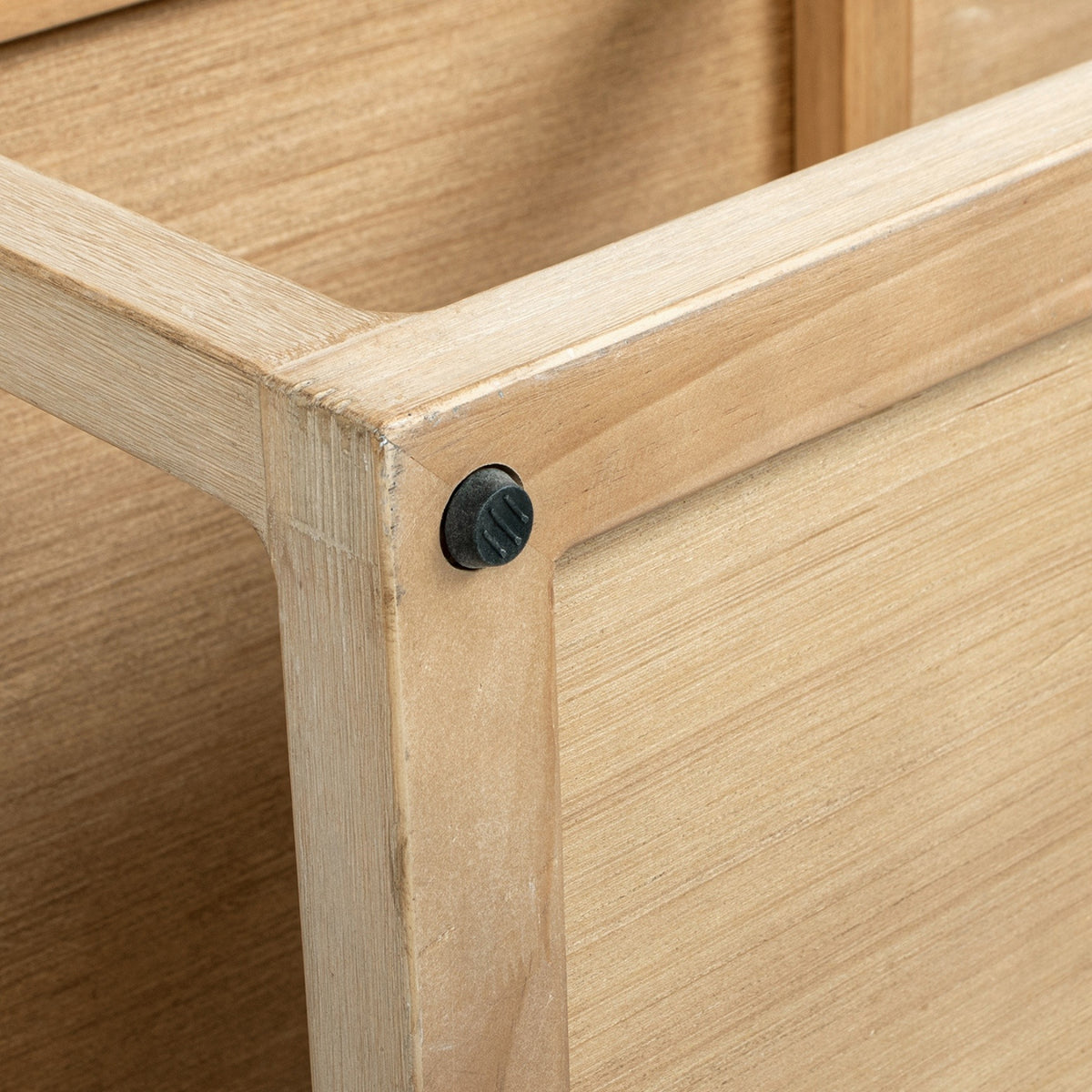 Ellis Reclaimed Pine Open Frame Coffee Table with Lower Shelf, Light Natural Cerused - OROA Online Furniture
