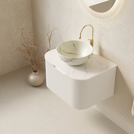 Floating Modern Bathroom Vanity & Sink - OROA