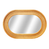 Natural Rattan Oval Wall Mirror – OROA, view 4
