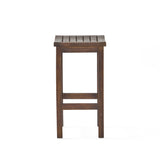 Mahogany Brown Acacia Outdoor Counter Stools Set of 2 – OROA, view 2