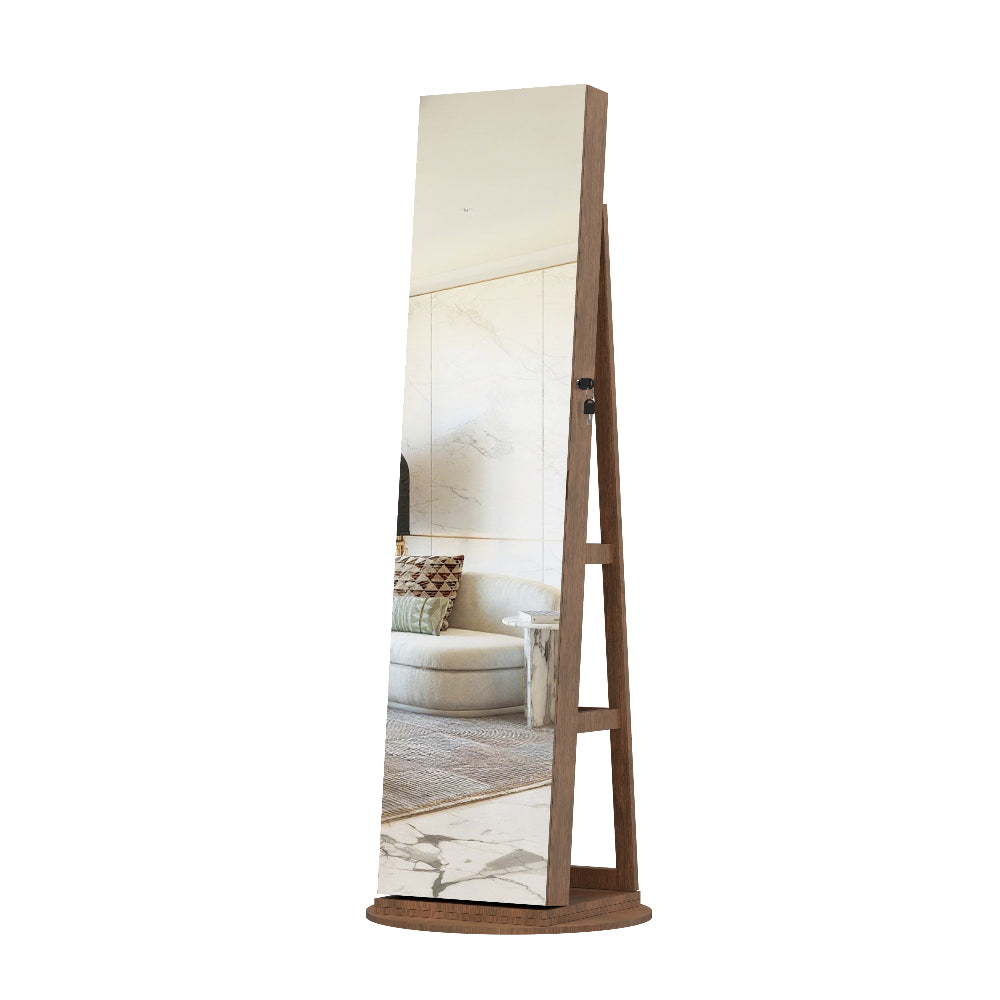 Wooden standing mirror 