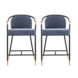 blue bar stool