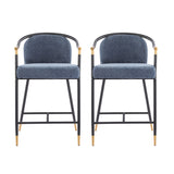 blue bar stool