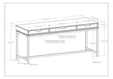 Handcrafted Solid Wood & Metal Desk - OROA
