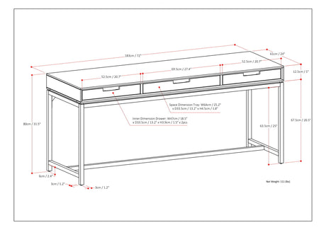Handcrafted Solid Wood & Metal Desk | OROA
