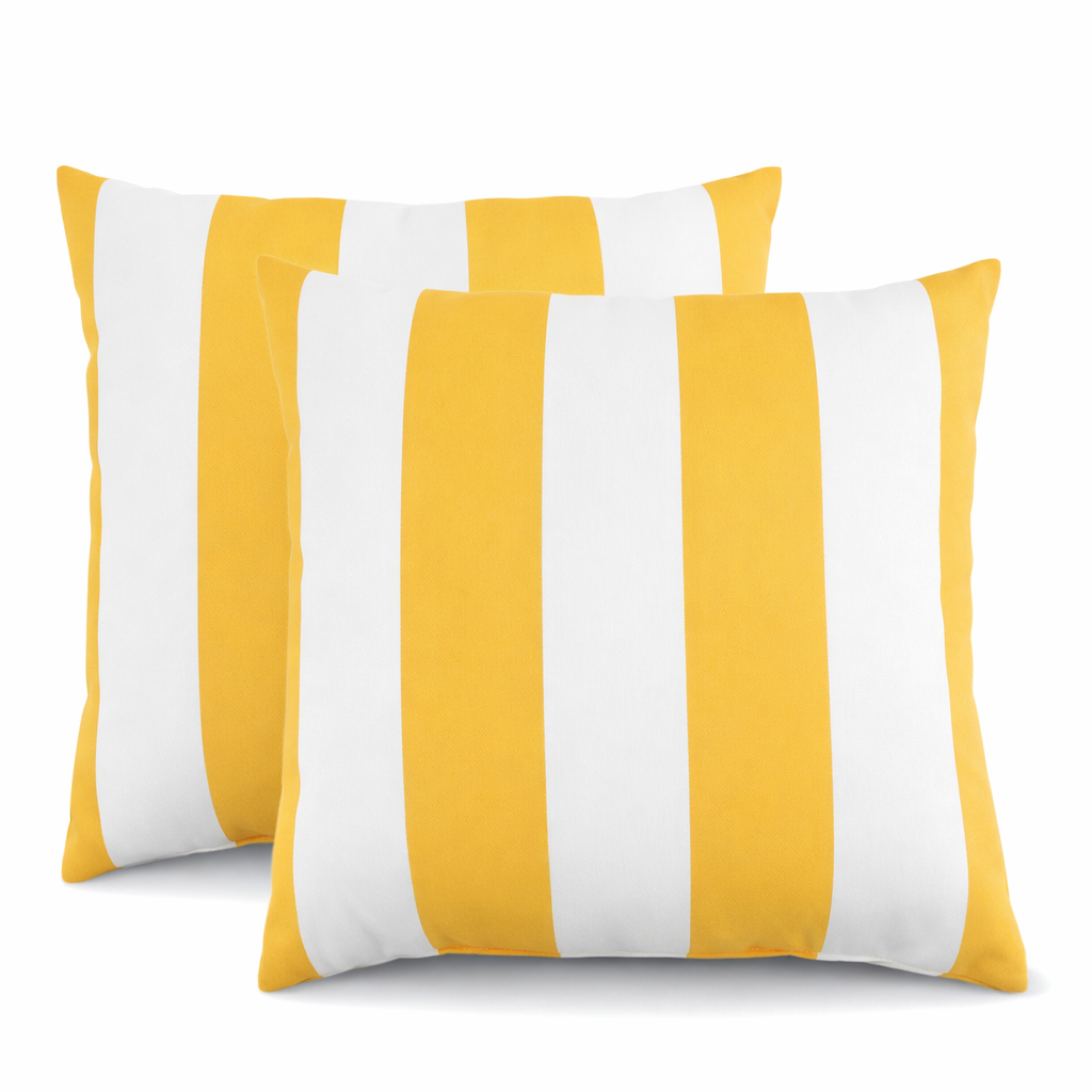 Outdoor Throw Pillows Waterproof & Fade-Resistant Stripey (S/2)