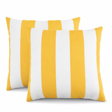 Outdoor Throw Pillows Waterproof & Fade-Resistant Stripey (S/2)