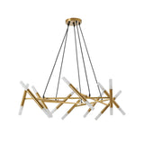 Golden Modern Chandelier Light Fixture with Branch Design