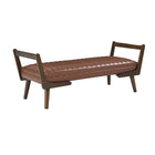 Mid-Century Bench With Wood Legs - OROA
